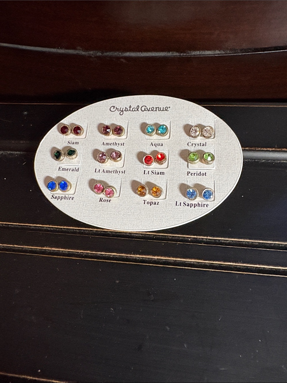 Multi-Color Gem Stud Earring Set